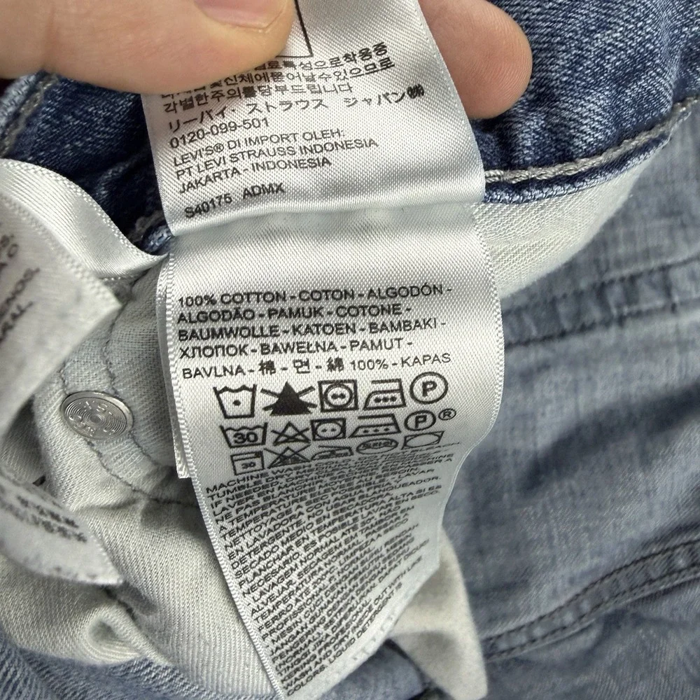 Levis 514 Straight Leg Jeans Mens 38x32 Blue Medium Wash Mid‎ Rise